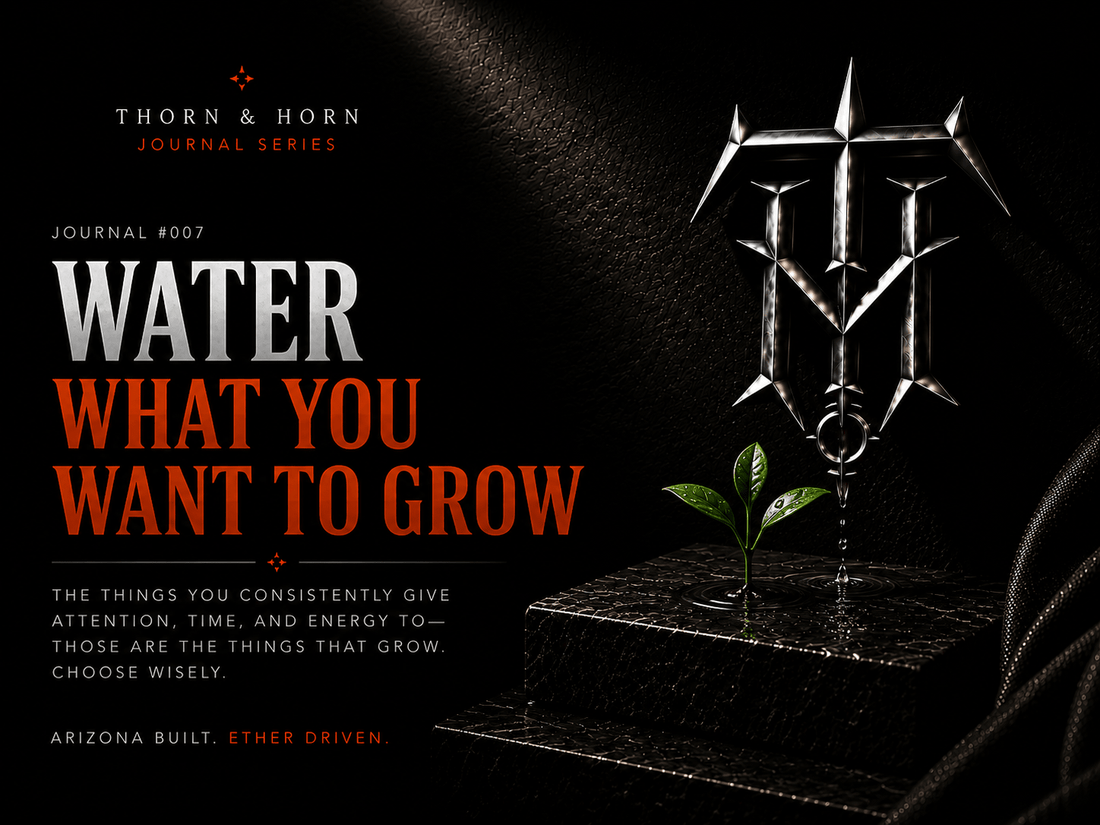 Water What You Want to Grow | Thorn & Horn Journal #007 - Thorn & Horn