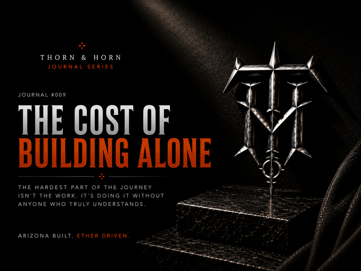 The Cost of Building Alone | Journal #009 - Thorn & Horn