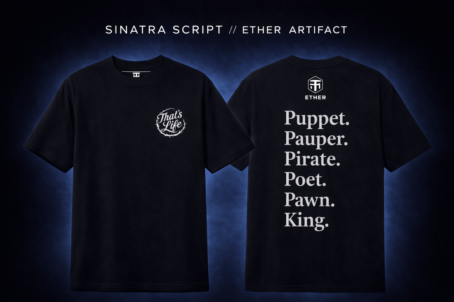 ETHER NO. 5: SINATRA SCRIPT - "THAT'S LIFE" EDITION - Thorn & HornSS3964216_12756
