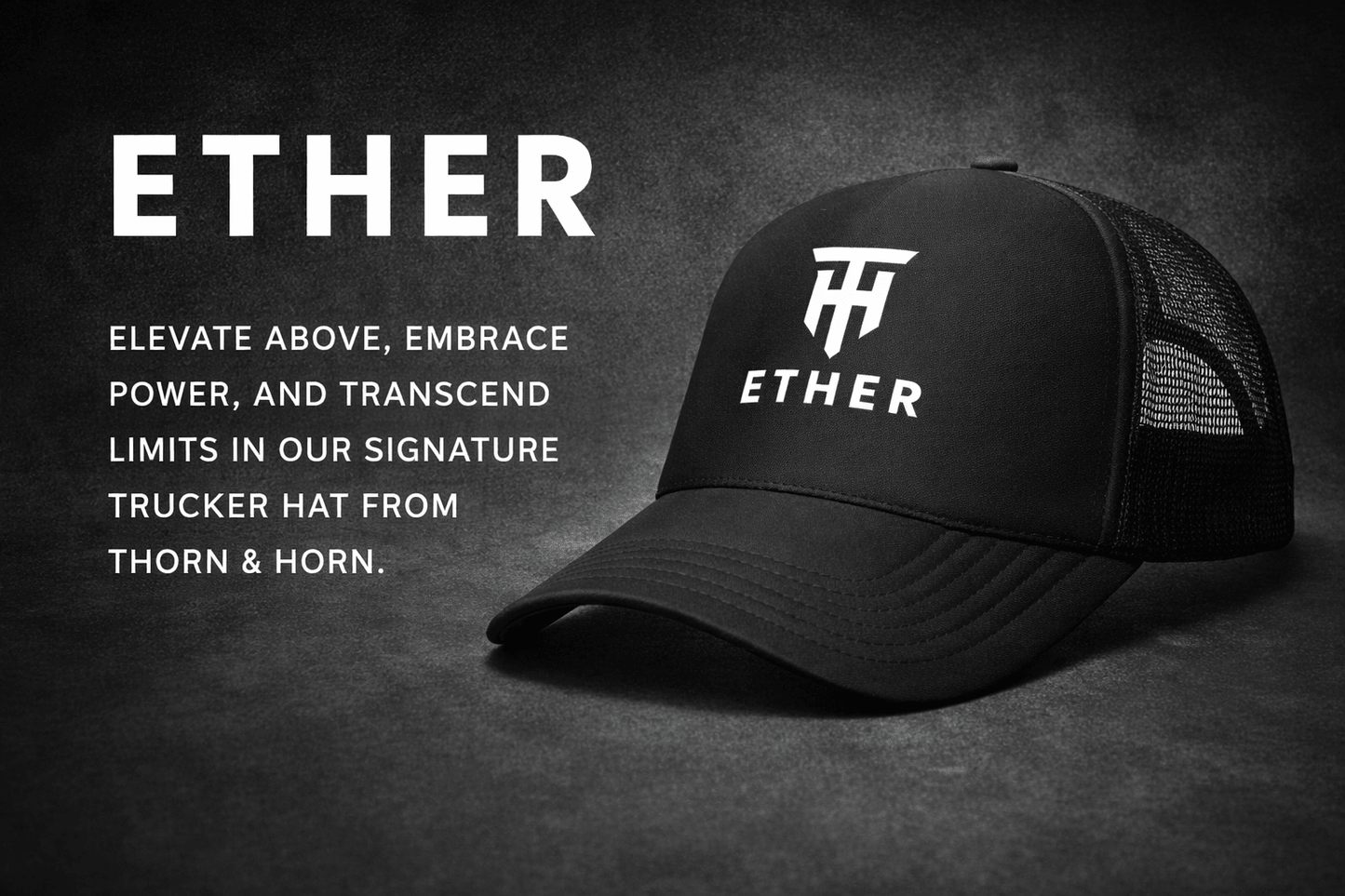 ETHER // FOAM TRUCKER - Thorn & HornBlackBlack8531675_15904