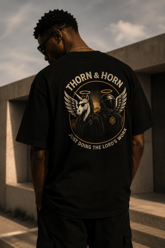 ETHER // THE FIFTH ELEMENT - Thorn & HornMen's T - ShrtBlackBlackS9111453_12756