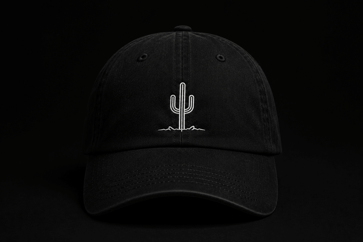 Arizona Built Dad Hat - Thorn & HornHat* Stealth Black* Stealth Black