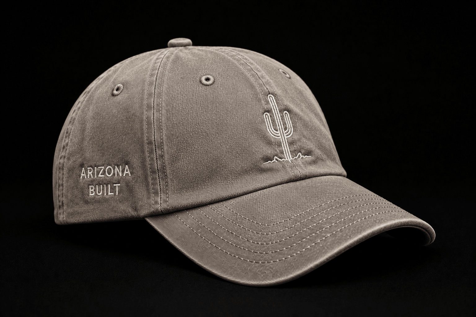 Arizona Built Dad Hat - Thorn & HornHat* Stone* Stone