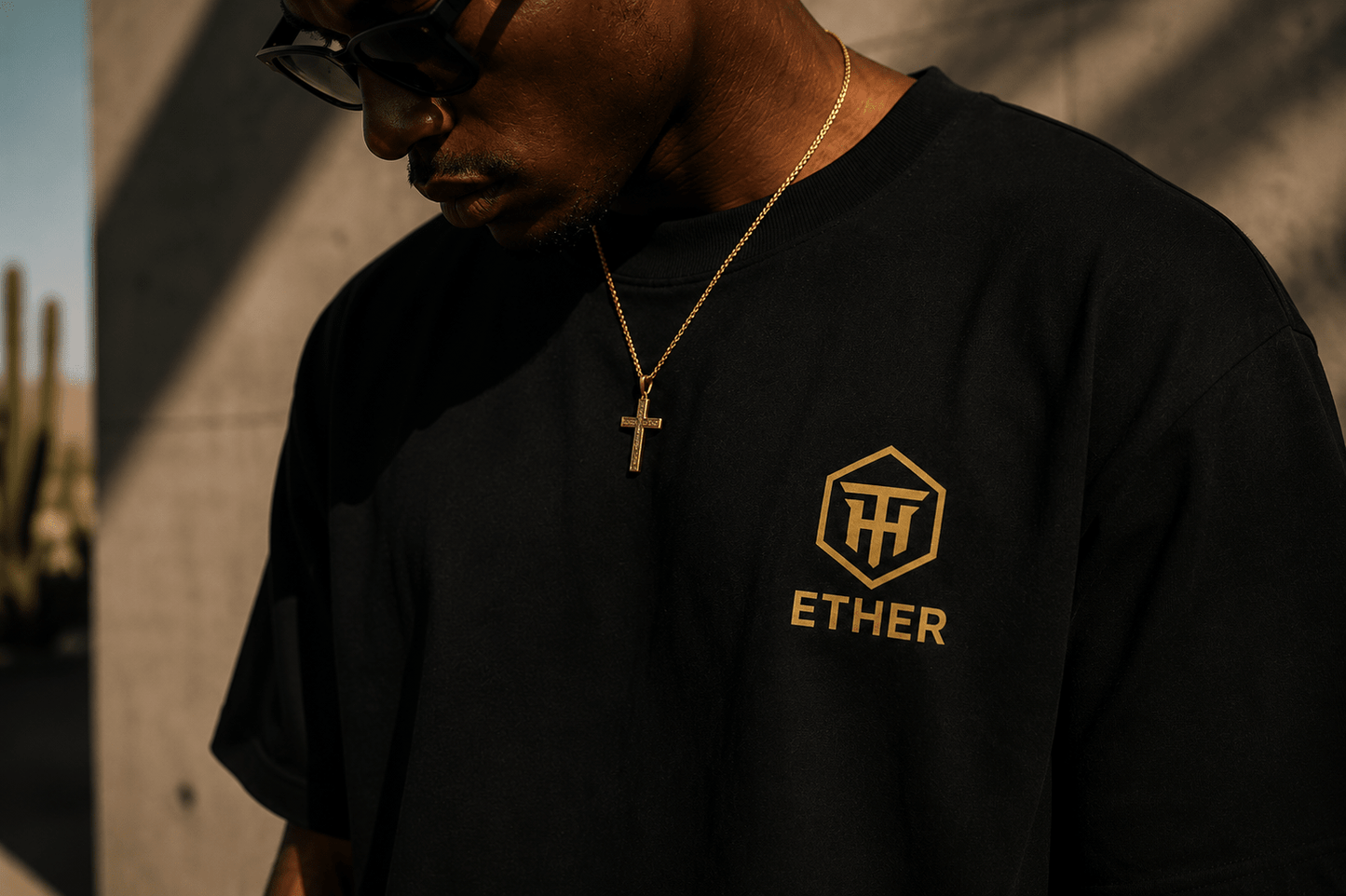 ETHER // THE FIFTH ELEMENT - Thorn & HornMen's T - ShrtBlackBlackS9111453_12756