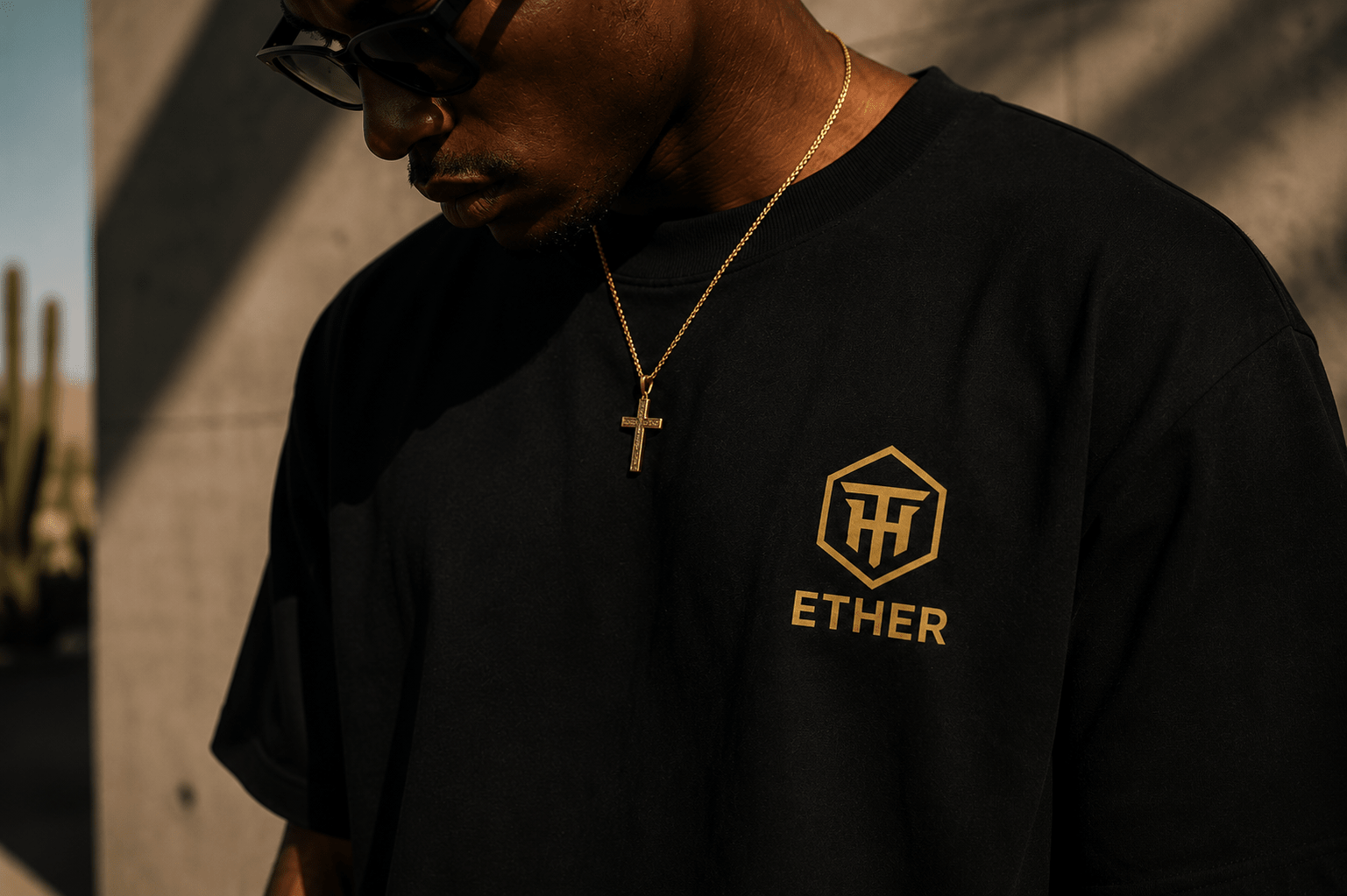 ETHER // THE FIFTH ELEMENT - Thorn & HornMen's T - ShrtBlackBlackS9111453_12756