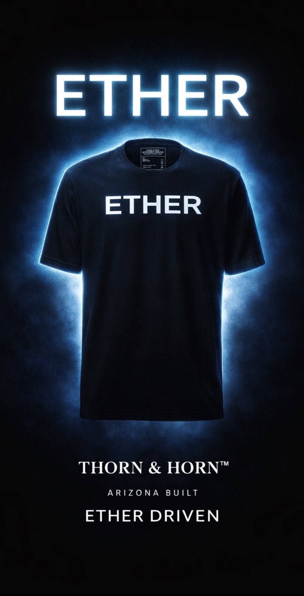 THORN & HORN™ ETHER T - SHIRT || Stealth Black - Thorn & HornT - SHIRTXSXS7007169_9527