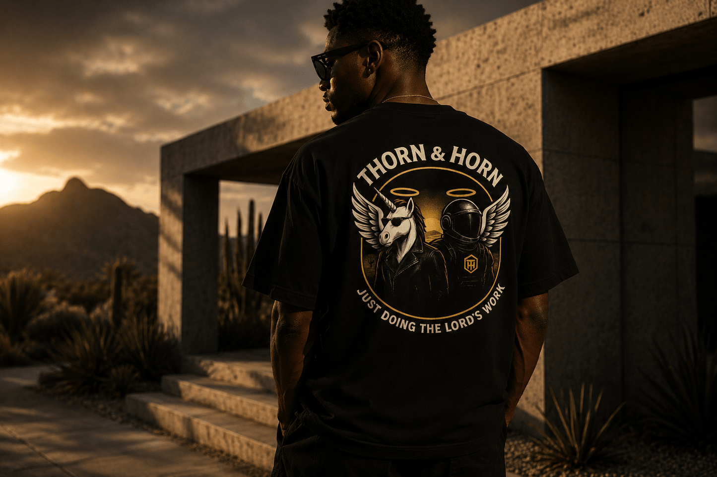 ETHER // THE FIFTH ELEMENT - Thorn & HornMen's T - ShrtBlackBlackS9111453_12756
