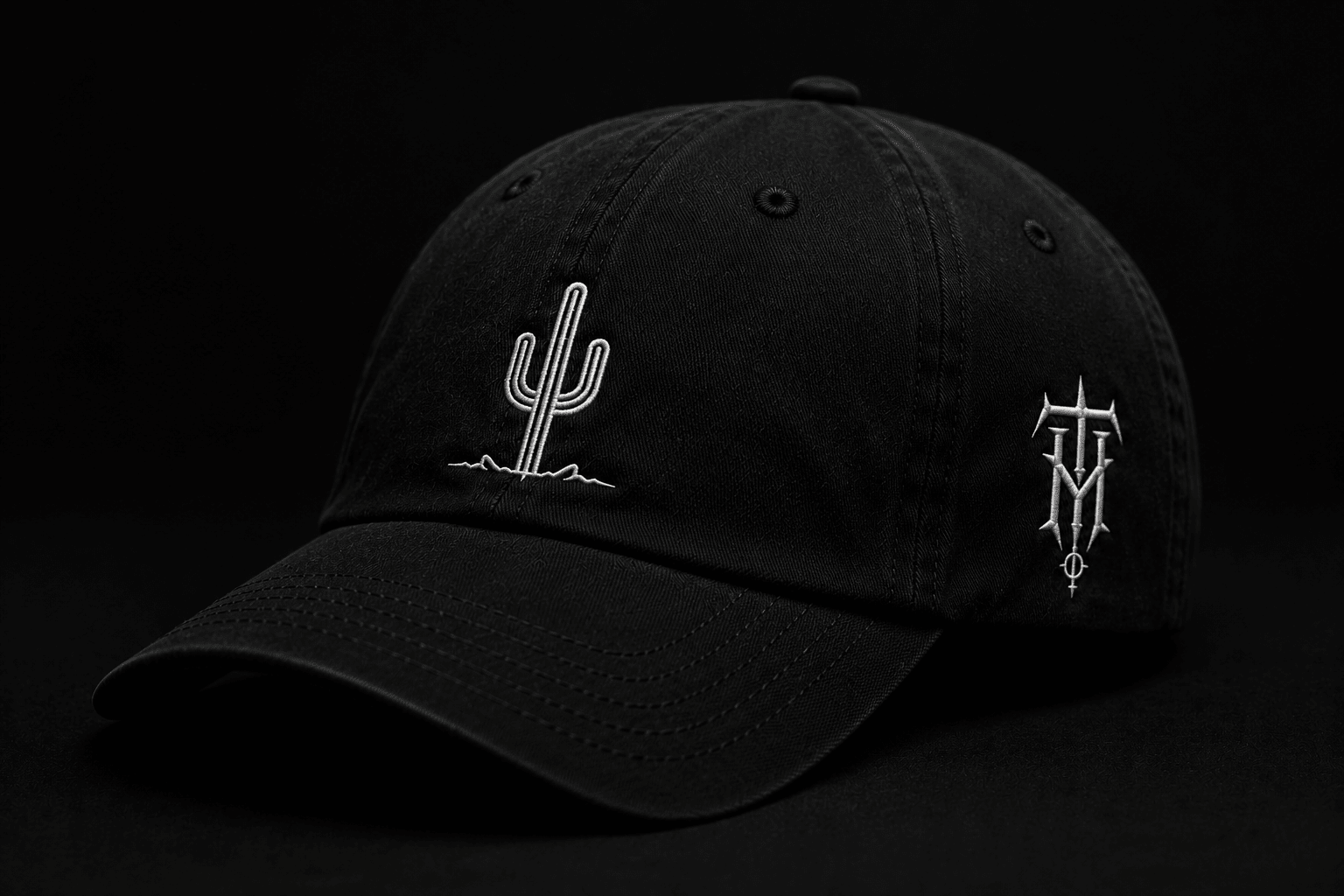 Arizona Built Dad Hat - Thorn & HornHat* Stealth Black* Stealth Black