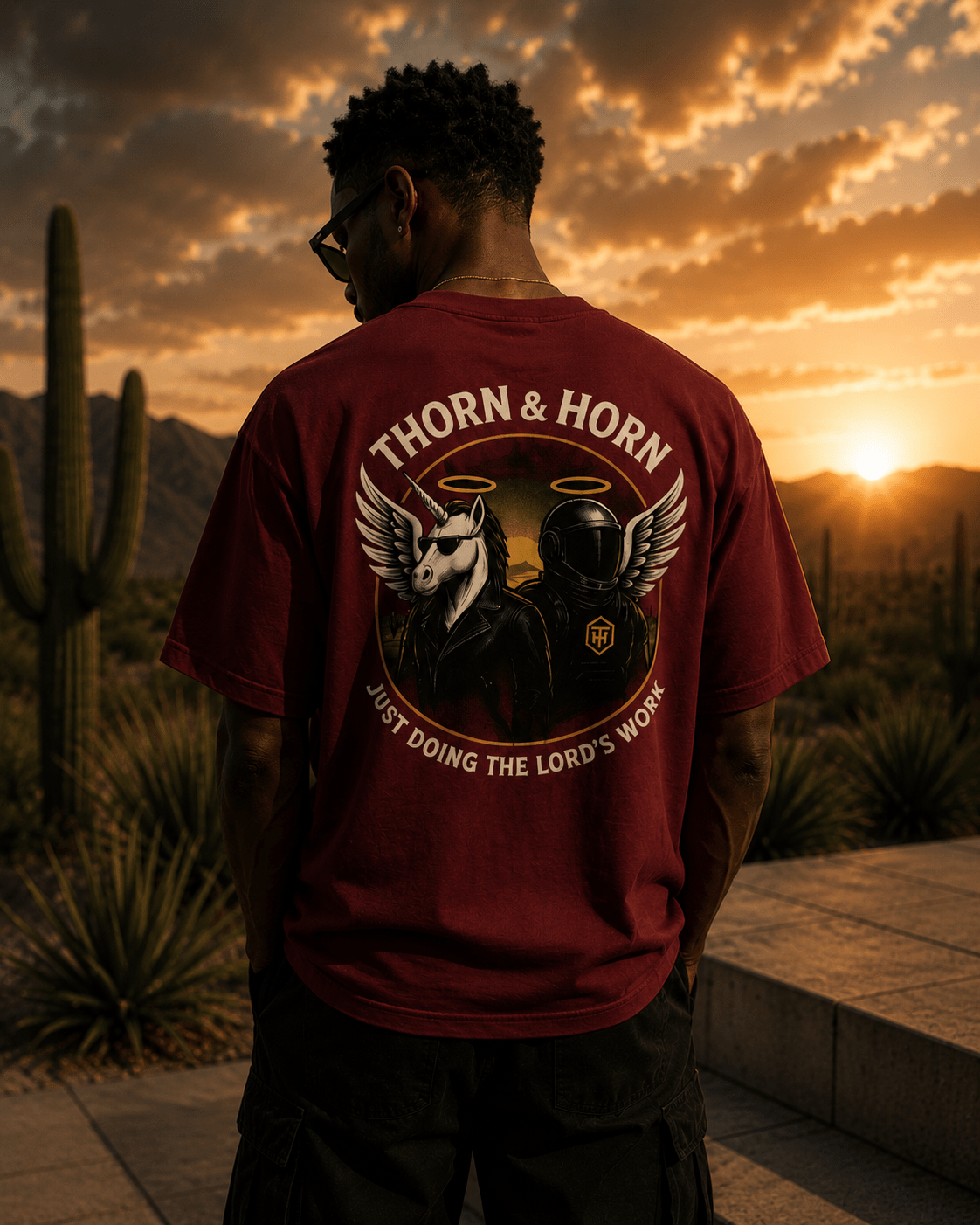 ETHER // THE FIFTH ELEMENT - Thorn & HornMen's T - ShrtBlackBlackS9111453_12756