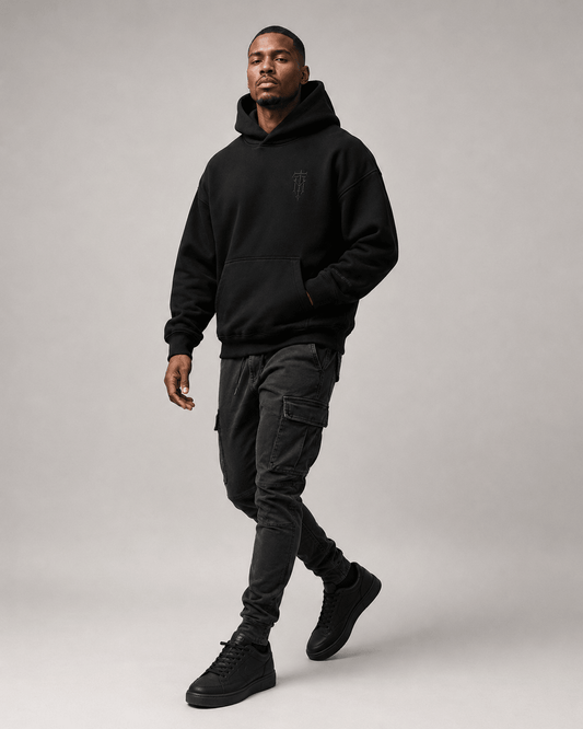 THE FOUNDATION HOODIE - Thorn & HornHeavyweight HoodieSmallSmallTH-FND-HDY-BLK-S